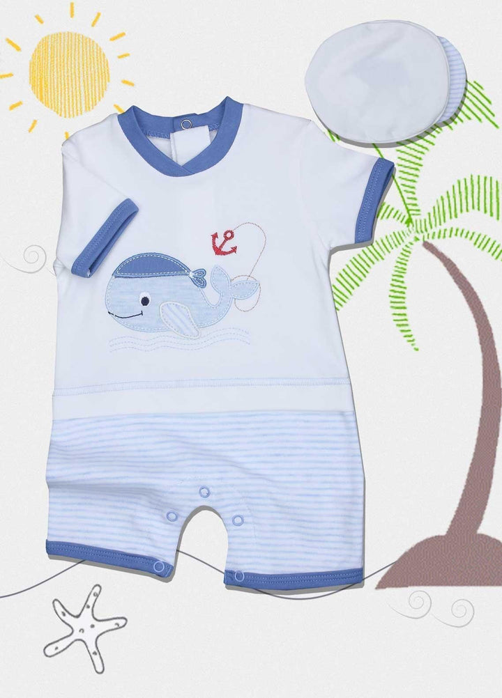 Sanaulla Exclusive Range Cotton Fancy Romper for Kids -  1091 White1