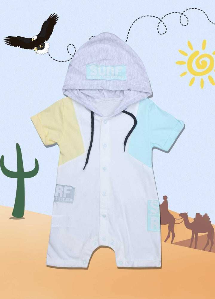 Sanaulla Exclusive Range Cotton Fancy Romper for Kids -  136250 White2