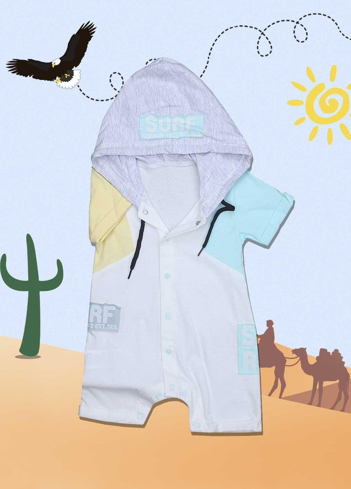 Sanaulla Exclusive Range Cotton Fancy Romper for Kids -  136250 White2