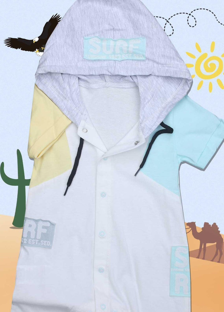 Sanaulla Exclusive Range Cotton Fancy Romper for Kids -  136250 White2