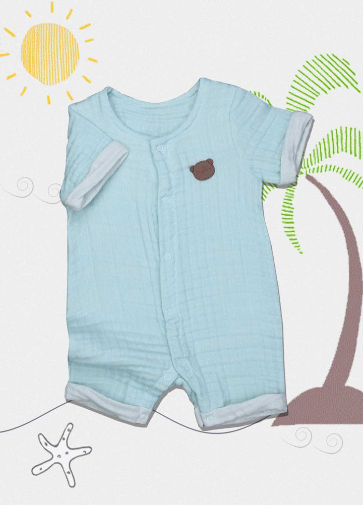 Sanaulla Exclusive Range Cotton  Kids Rompers -  213707 Green