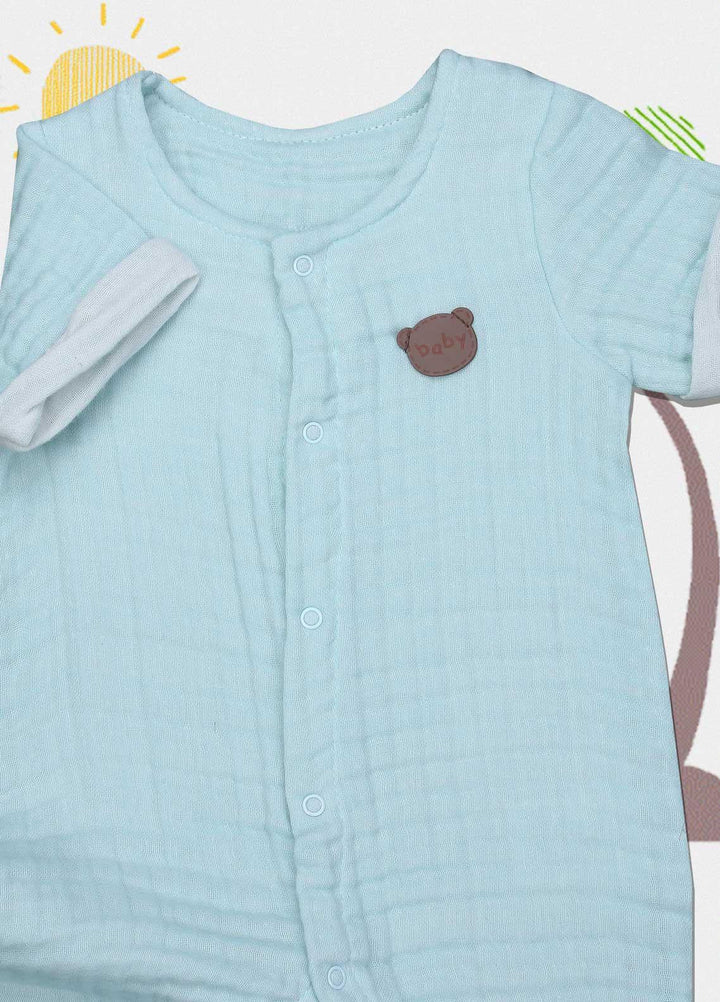 Sanaulla Exclusive Range Cotton  Kids Rompers -  213707 Green