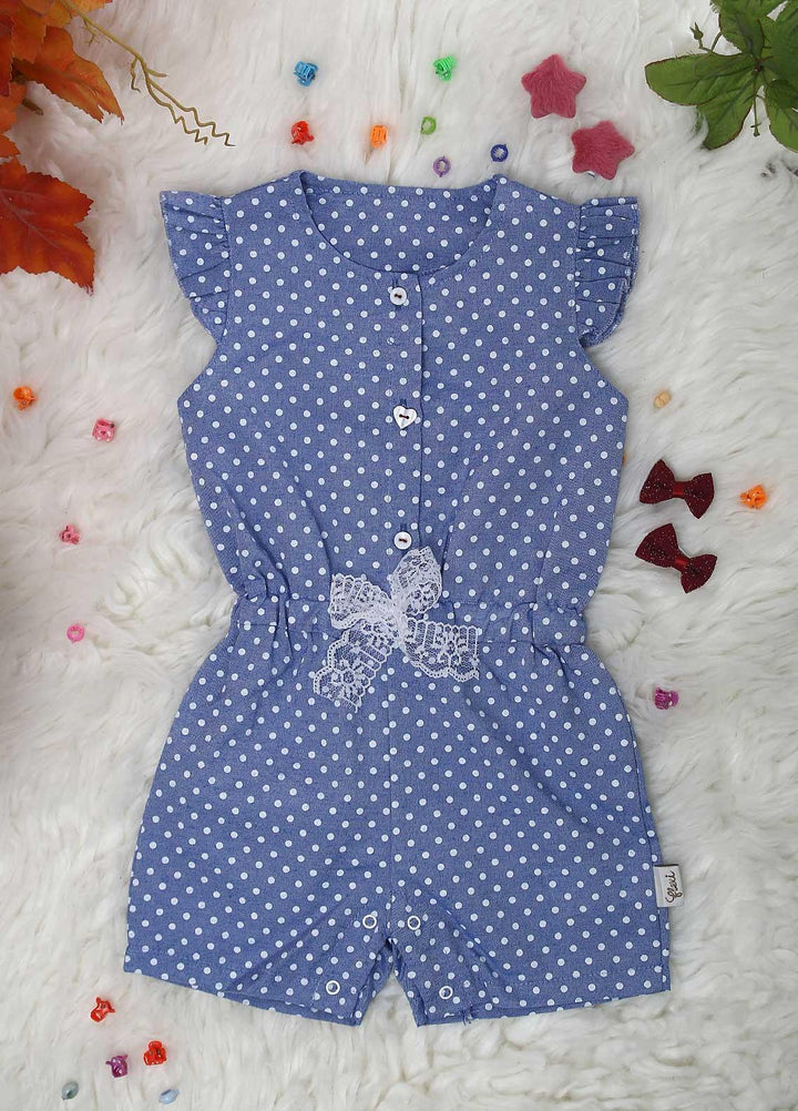 Sanaulla Exclusive Range Cotton  Kids Rompers -  221053 Light Blue