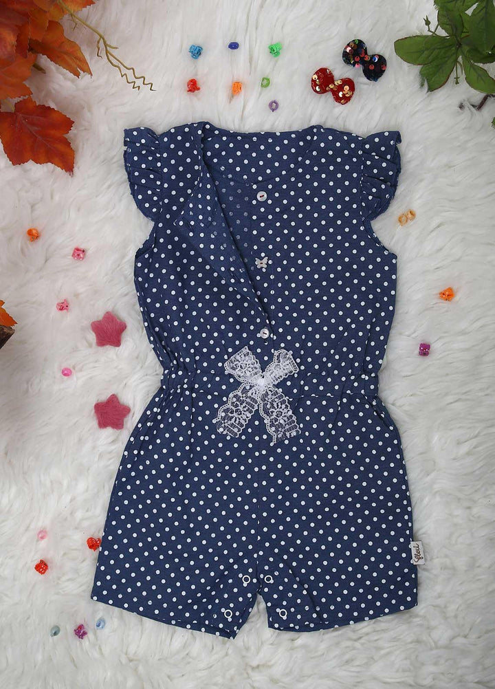 Sanaulla Exclusive Range Cotton  Rompers for Kids -  221053 Navy Blue