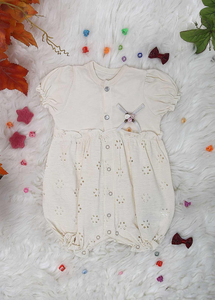 Sanaulla Exclusive Range Cotton  Rompers for Kids -  236219 Off White