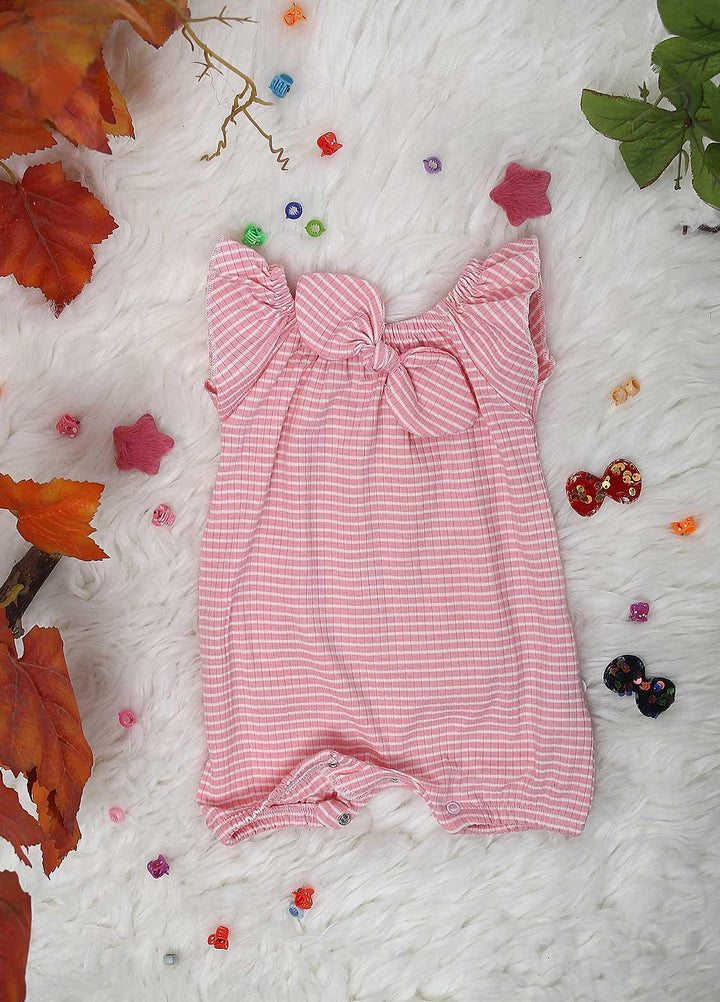 Sanaulla Exclusive Range Cotton  Rompers for Kids -  3716 Pink