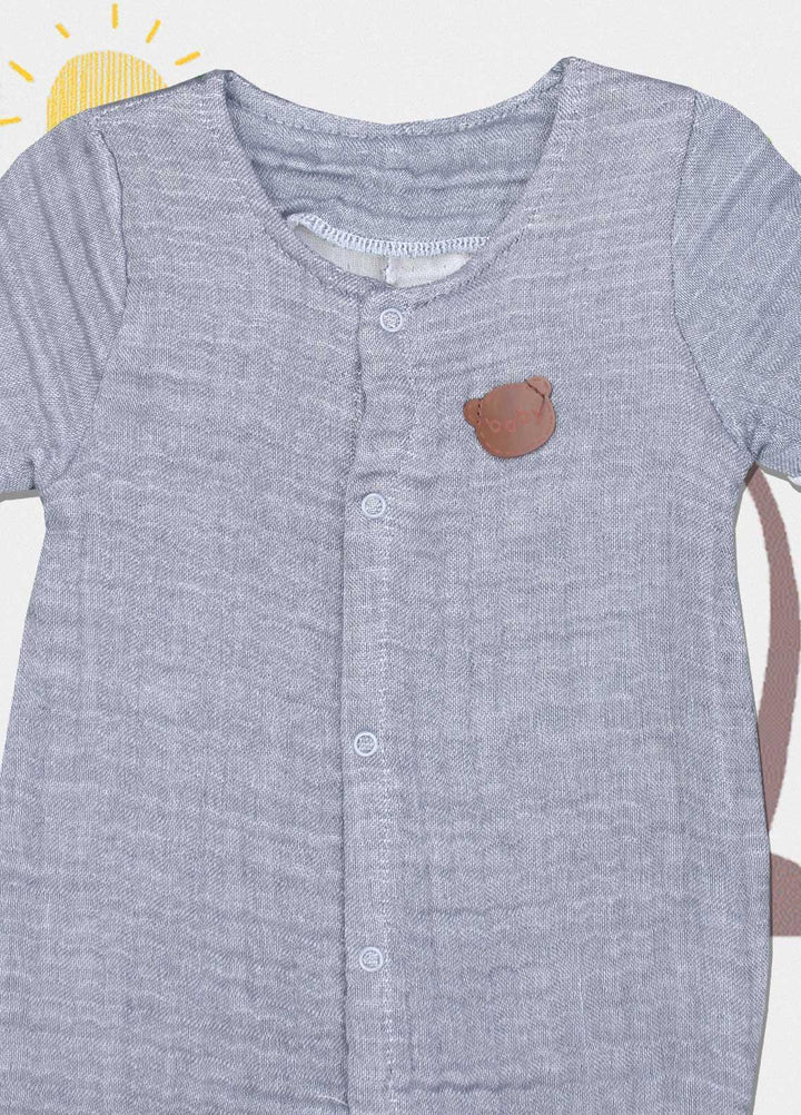 Sanaulla Exclusive Range Cotton  Rompers for Kids -  213707 Dark Grey