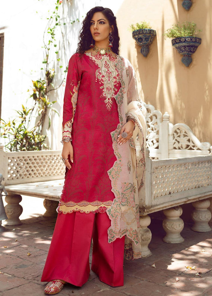 Kinaar by Shiza Hassan Embroidered Lawn Suits Unstitched 3 Piece SH21KN AFROZEH - Luxury Collection