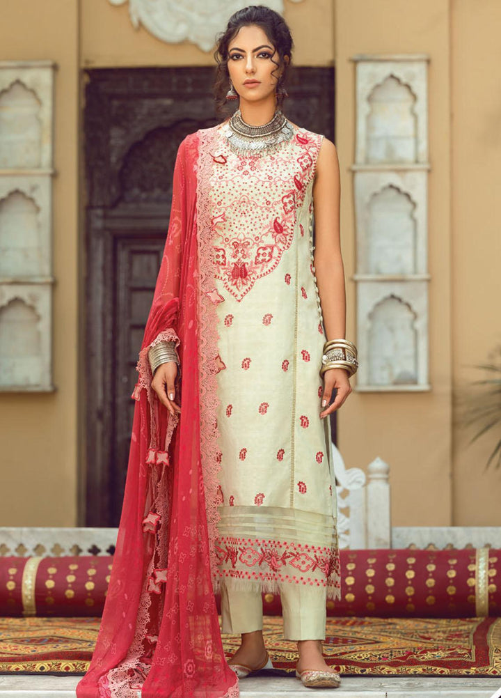 Kinaar by Shiza Hassan Embroidered Lawn Suits Unstitched 3 Piece SH21KN AVEEN - Luxury Collection