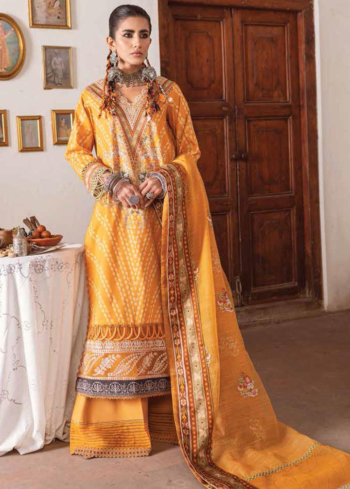 Kinaar by Shiza Hassan Embroidered Lawn Suits Unstitched 3 Piece SH23K SHZ-04 Kantha - Summer Collection