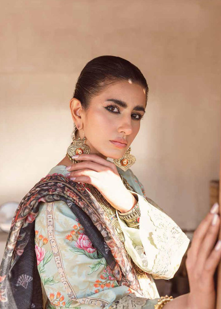 Kinaar by Shiza Hassan Embroidered Lawn Suits Unstitched 3 Piece SH23K SHZ-07 Maahiru - Summer Collection