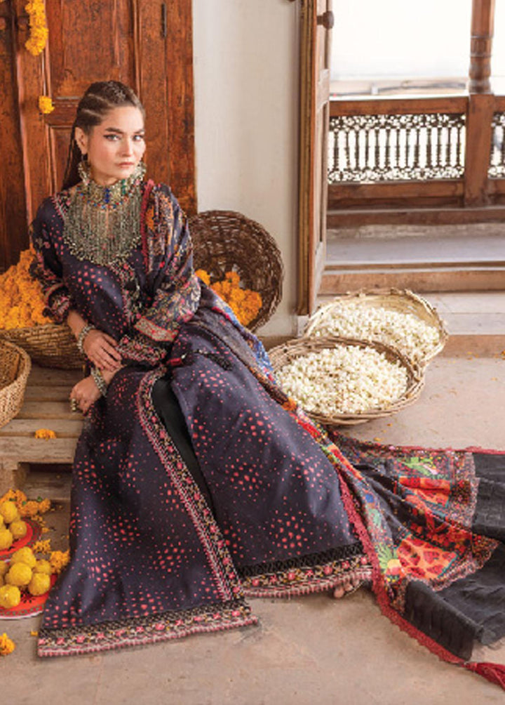 Kinaar by Shiza Hassan Embroidered Lawn Suits Unstitched 3 Piece SH23K SHZ-08 Rang Rasiya - Summer Collection