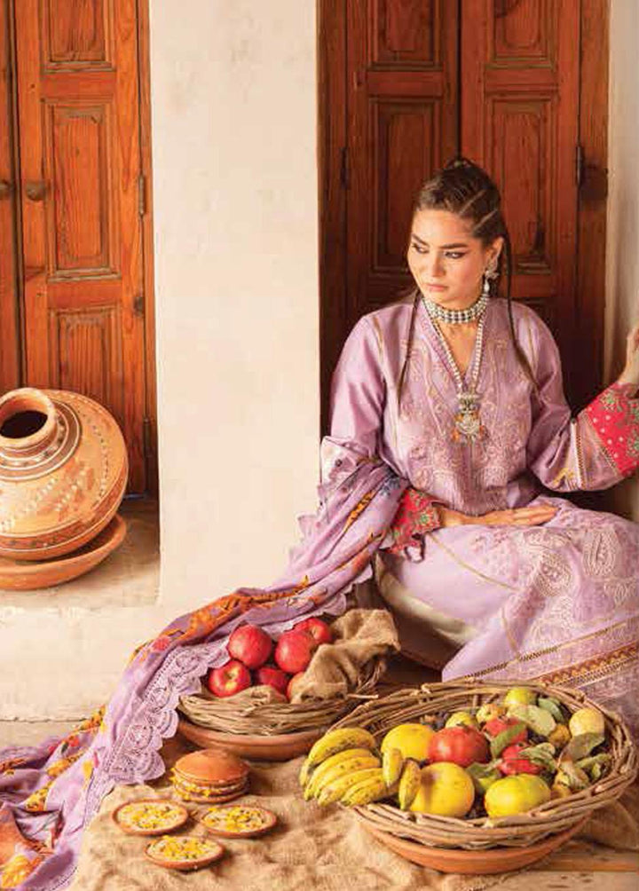 Kinaar by Shiza Hassan Embroidered Lawn Suits Unstitched 3 Piece SH23K SHZ-09 Kaasni - Summer Collection