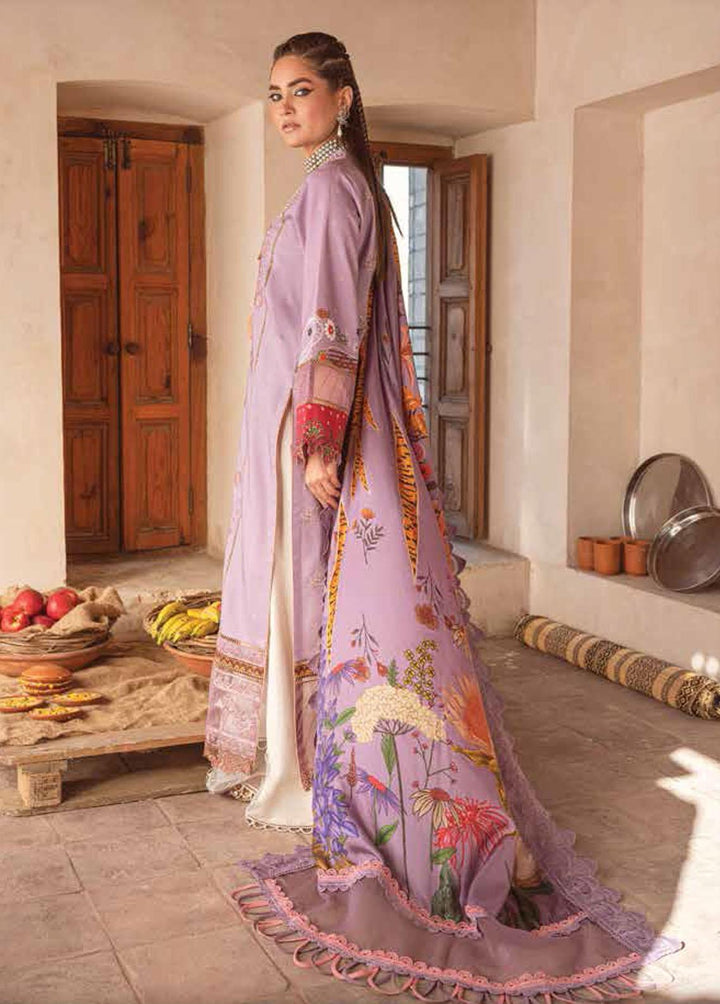 Kinaar by Shiza Hassan Embroidered Lawn Suits Unstitched 3 Piece SH23K SHZ-09 Kaasni - Summer Collection