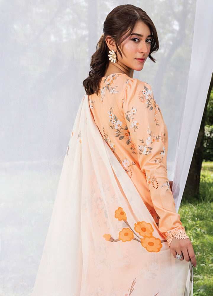 Koel by Humdum Chikankari Lawn Suits Unstitched 3 Piece HD25KC D-02 - Summer Collection