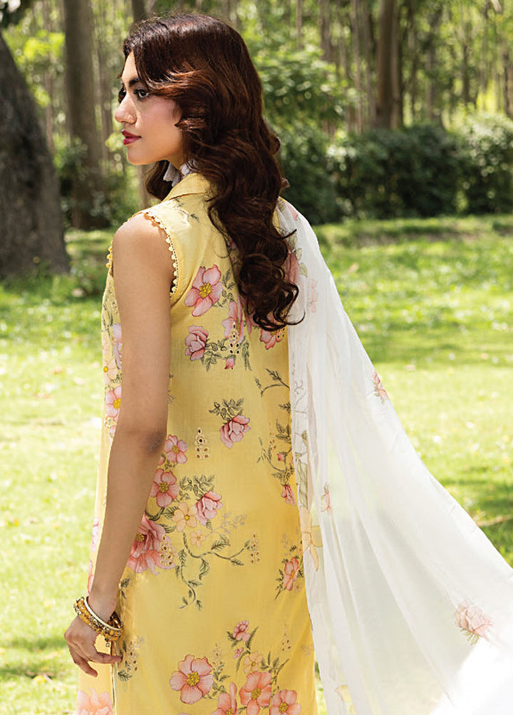 Koel by Humdum Chikankari Lawn Suits Unstitched 3 Piece HD25KC D-06 - Summer Collection