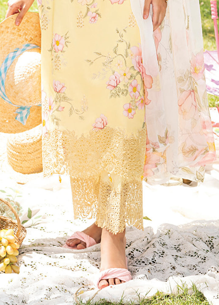 Koel by Humdum Chikankari Lawn Suits Unstitched 3 Piece HD25KC D-06 - Summer Collection