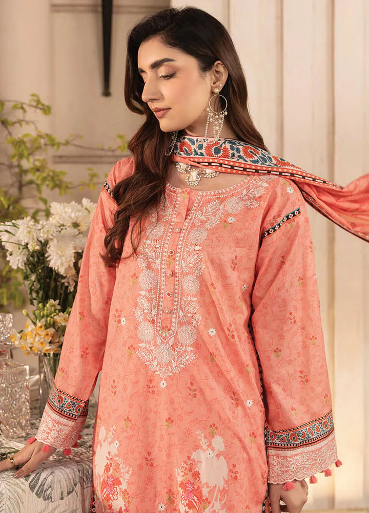 Komal by Lakhany Printed Lawn Suit Unstitched 3 Piece LSM25K LG-AR-132 - Summer Collection