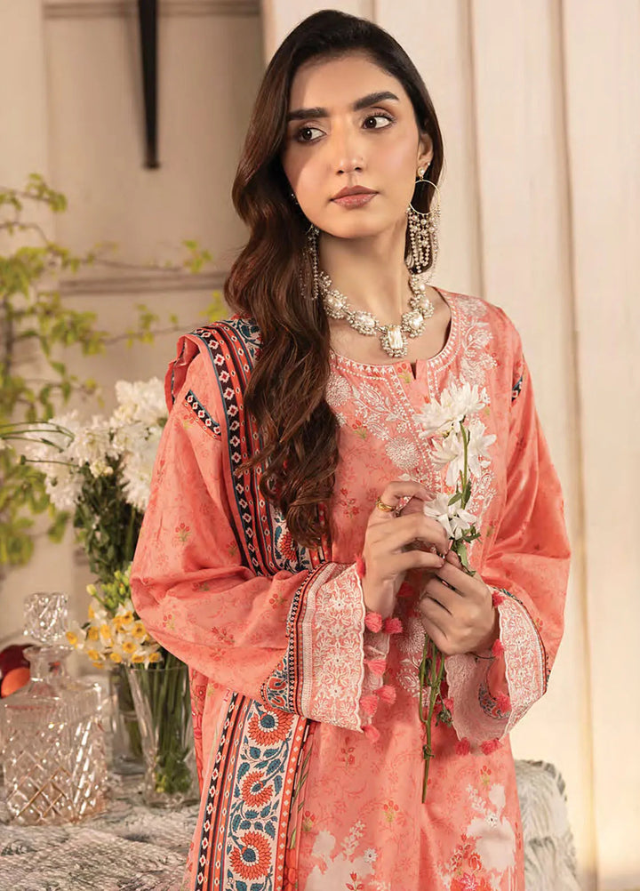 Komal by Lakhany Printed Lawn Suit Unstitched 3 Piece LSM25K LG-AR-132 - Summer Collection