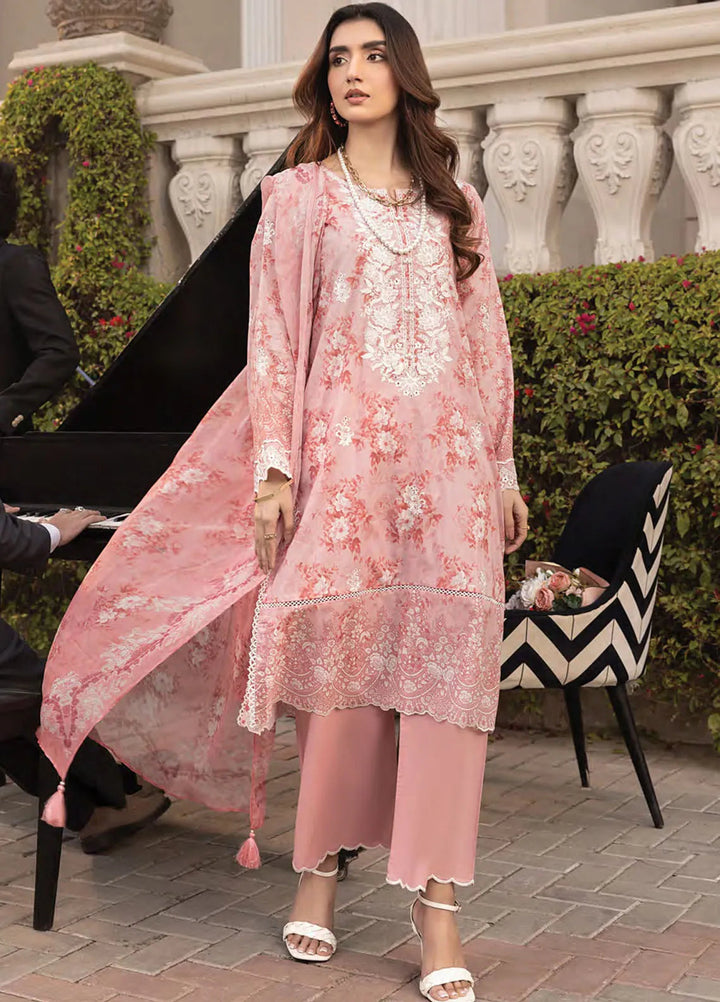 Komal by Lakhany Printed Lawn Suit Unstitched 3 Piece LSM25K LG-MM-0252 - Summer Collection