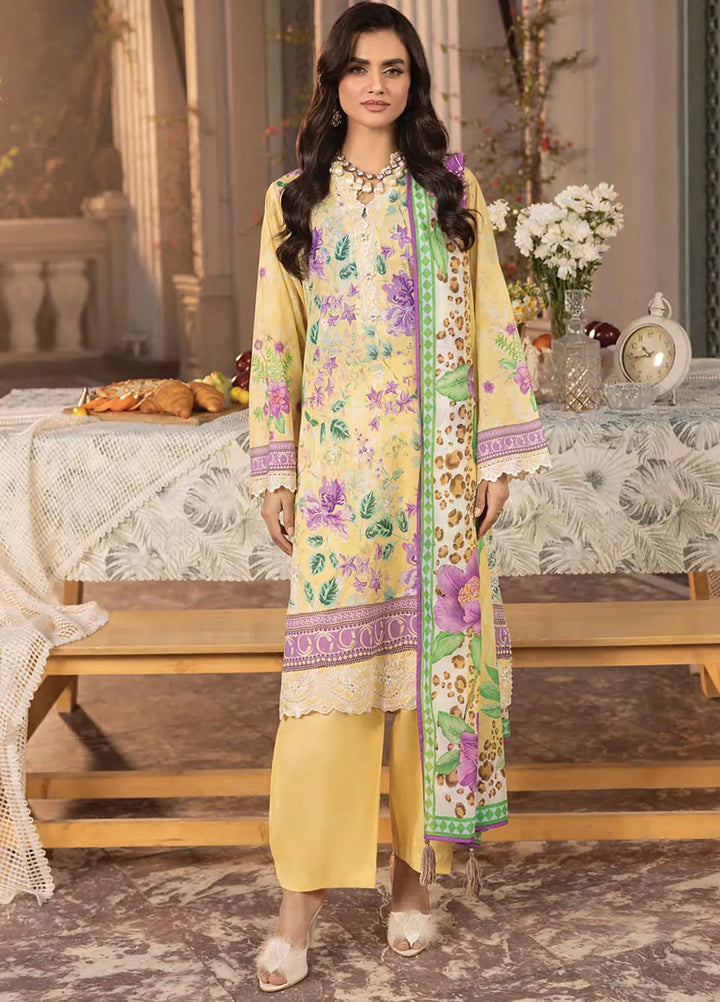 Komal by Lakhany Printed Lawn Suit Unstitched 3 Piece LSM25K LG-RL-0185 - Summer Collection