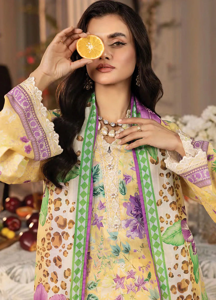 Komal by Lakhany Printed Lawn Suit Unstitched 3 Piece LSM25K LG-RL-0185 - Summer Collection