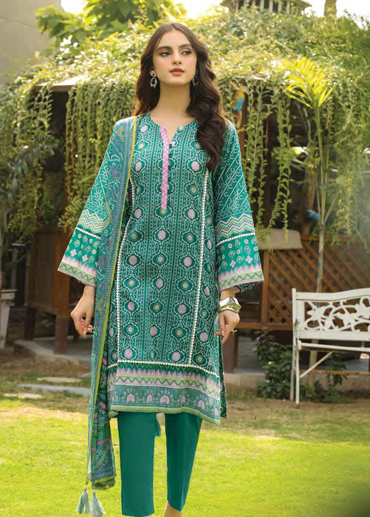 Komal Prints By Lakhany Printed Lawn Suits Unstitched 3 Piece LSM24KP LG-RL-0002-B - Summer Collection