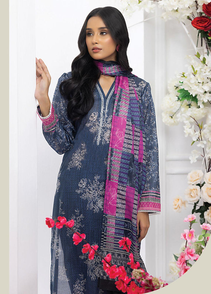 Komal Prints By Lakhany Printed Lawn Suits Unstitched 3 Piece LSM23KP-V2 LG-AM-0037-B - Summer Collection