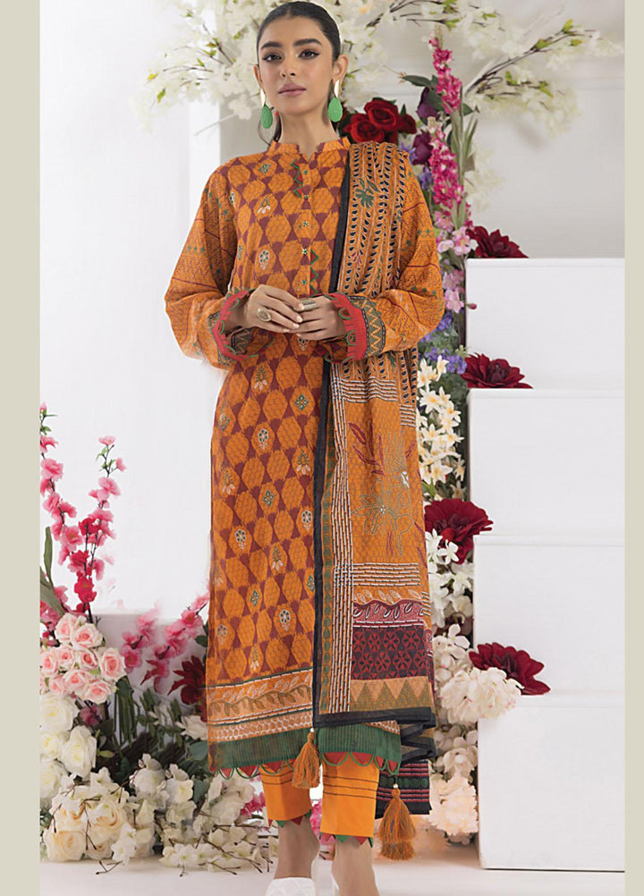 Komal Prints By Lakhany Printed Lawn Suits Unstitched 3 Piece LSM23KP-V2 LG-AM-0036-B - Summer Collection