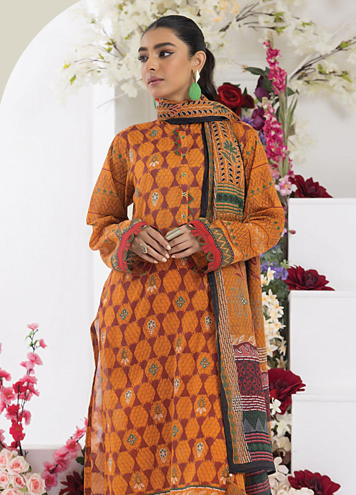 Komal Prints By Lakhany Printed Lawn Suits Unstitched 3 Piece LSM23KP-V2 LG-AM-0036-B - Summer Collection