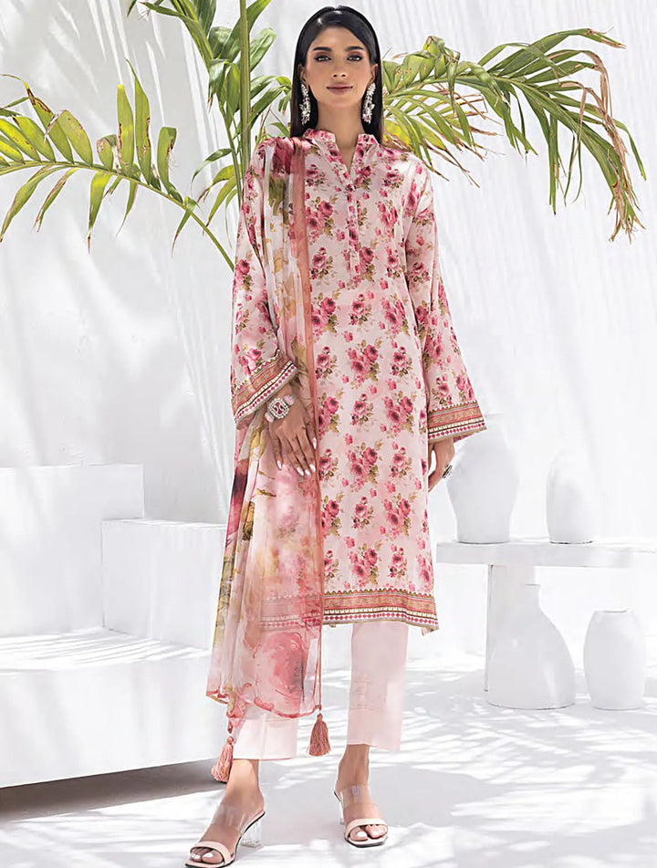 Komal Signature Prints By Lakhany Printed Lawn Suit Unstitched 3 Piece LSM24KS LG-MM-0103 - Summer Collection