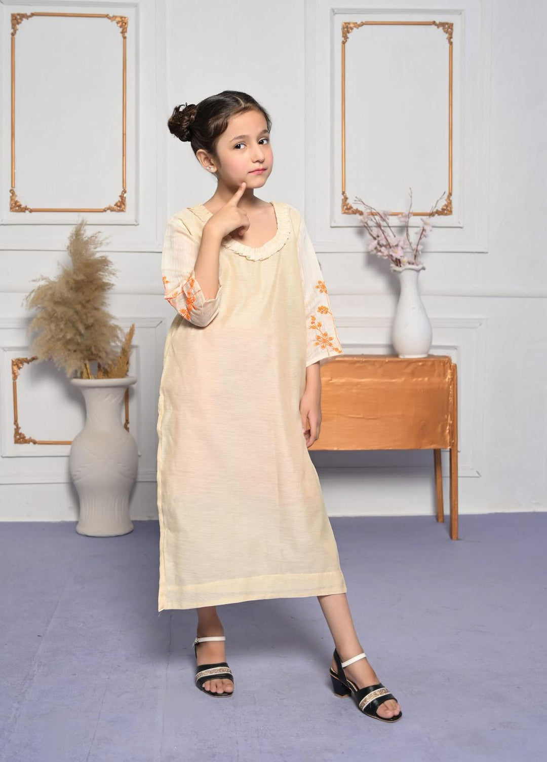 Konain Couture Cotton Pret Shirt for Girls - Cotton Kurtee
