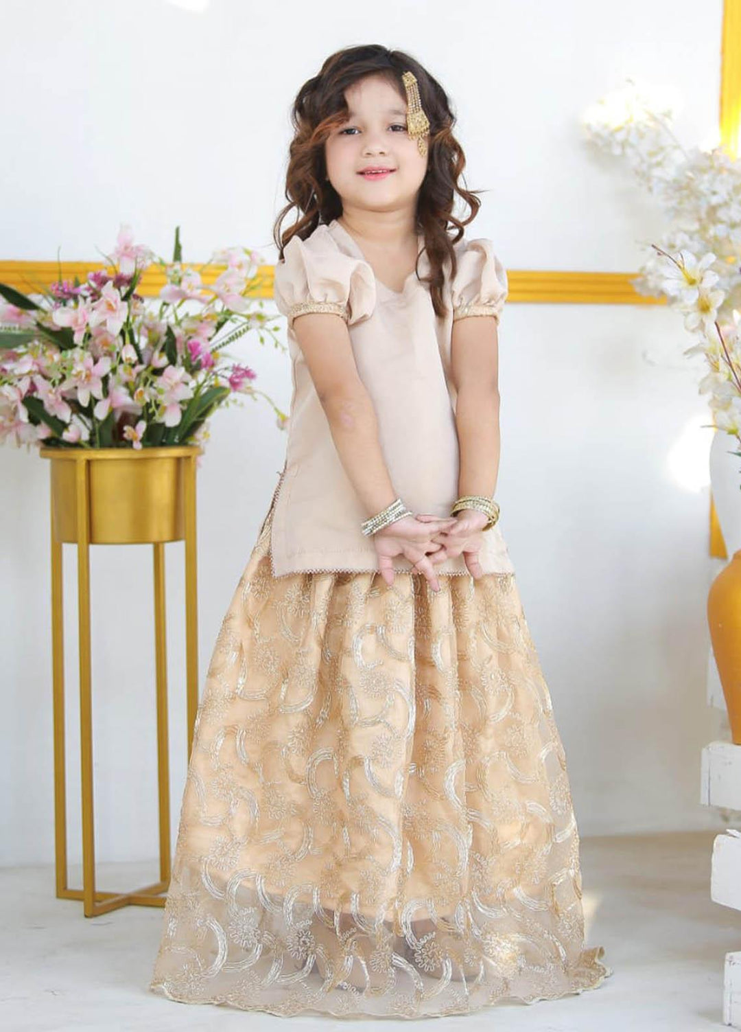 Konain Couture Net Pret Lehnga for Girls - KN-04 OG Lehnga
