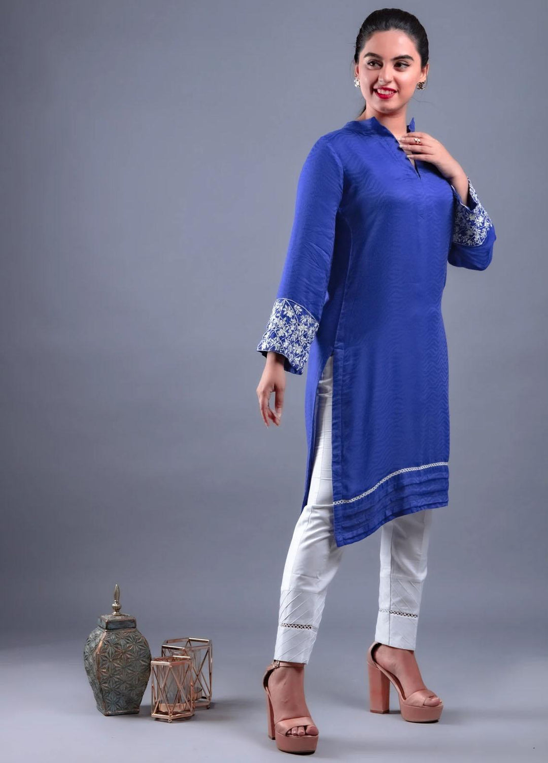 Kotie Pret Casual Linen Shirt KO21LN KT09 Blue Flair