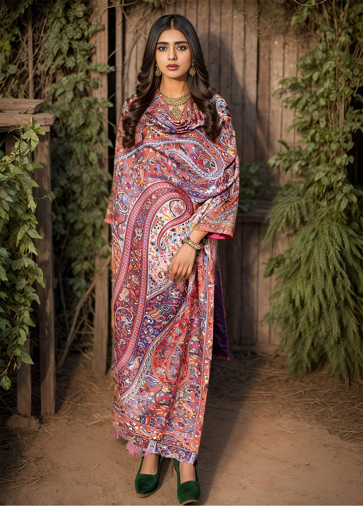 Sanaulla Exclusive Range  Pashmina  KPS 781 D-20 Multi 7 - Women Shawls