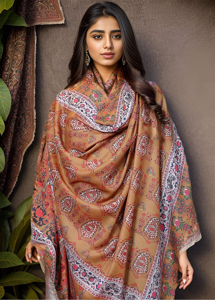 Sanaulla Exclusive Range  Pashmina  KPS 781 D-20 Multi 10 - Women Shawls