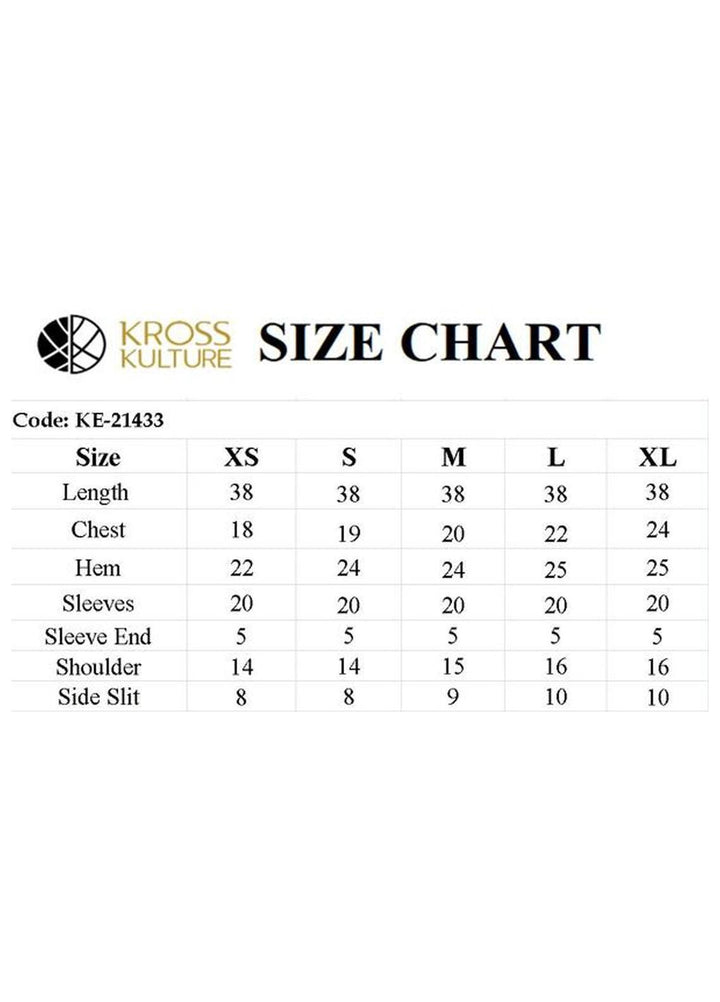 Kross Kulture Casual Pret  Khaddar Shirt KE-21433 Maroon