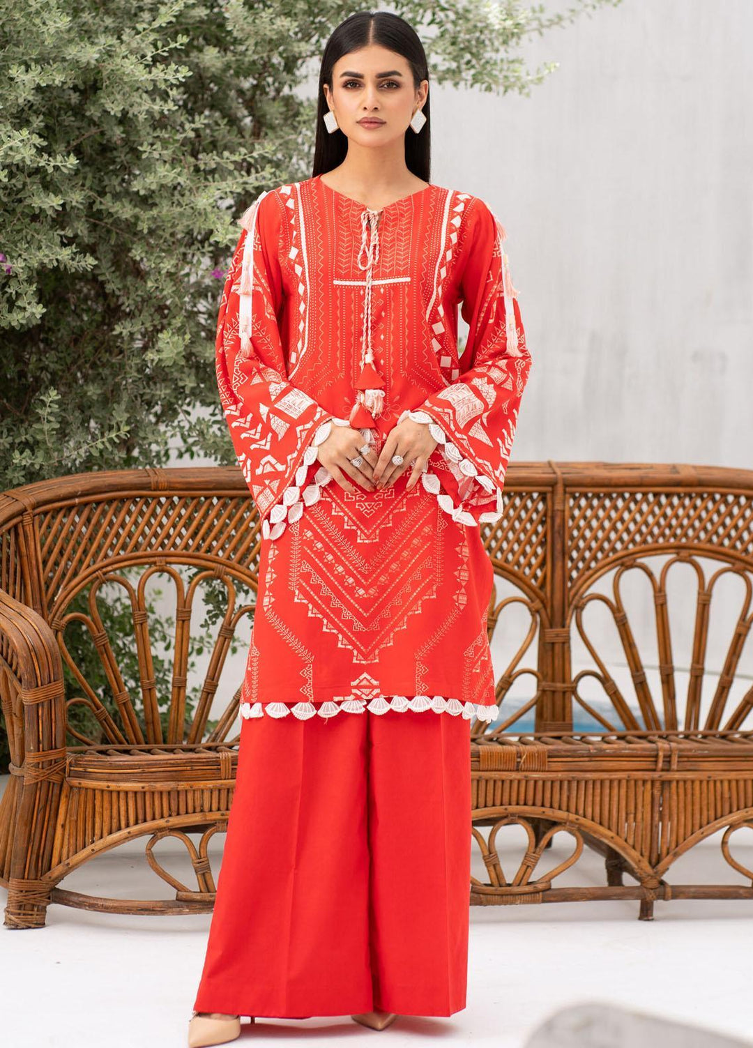 Kross Kulture Printed Linen  Unstitched Shirt KK21FR W2L-03 - Winter Collection