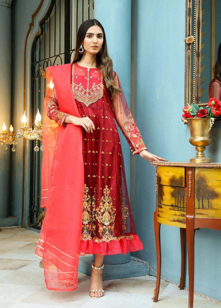 Kross Kulture Luxury Pret  Net 3 Piece Suit KLX-21549