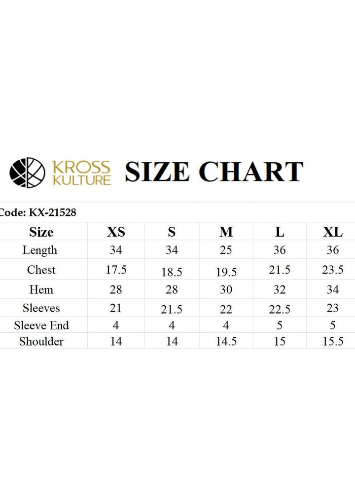 Kross Kulture Luxury Pret  Chiffon Shirt KX-21528