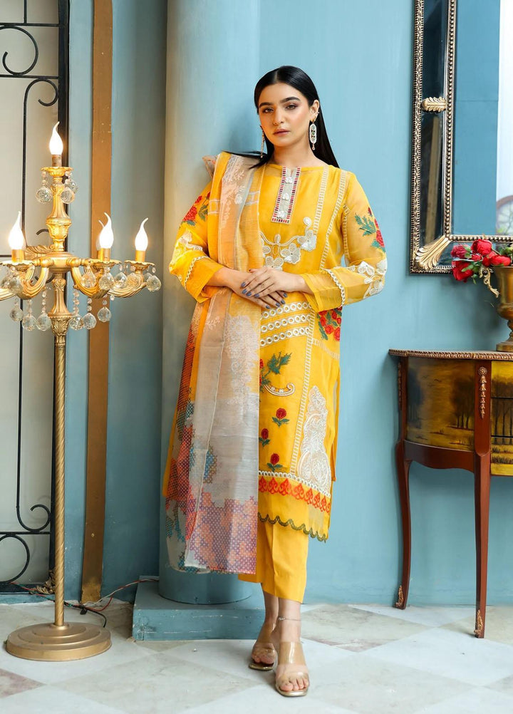 Kross Kulture Luxury Pret  Organza 2 Piece Suit KLX-21536