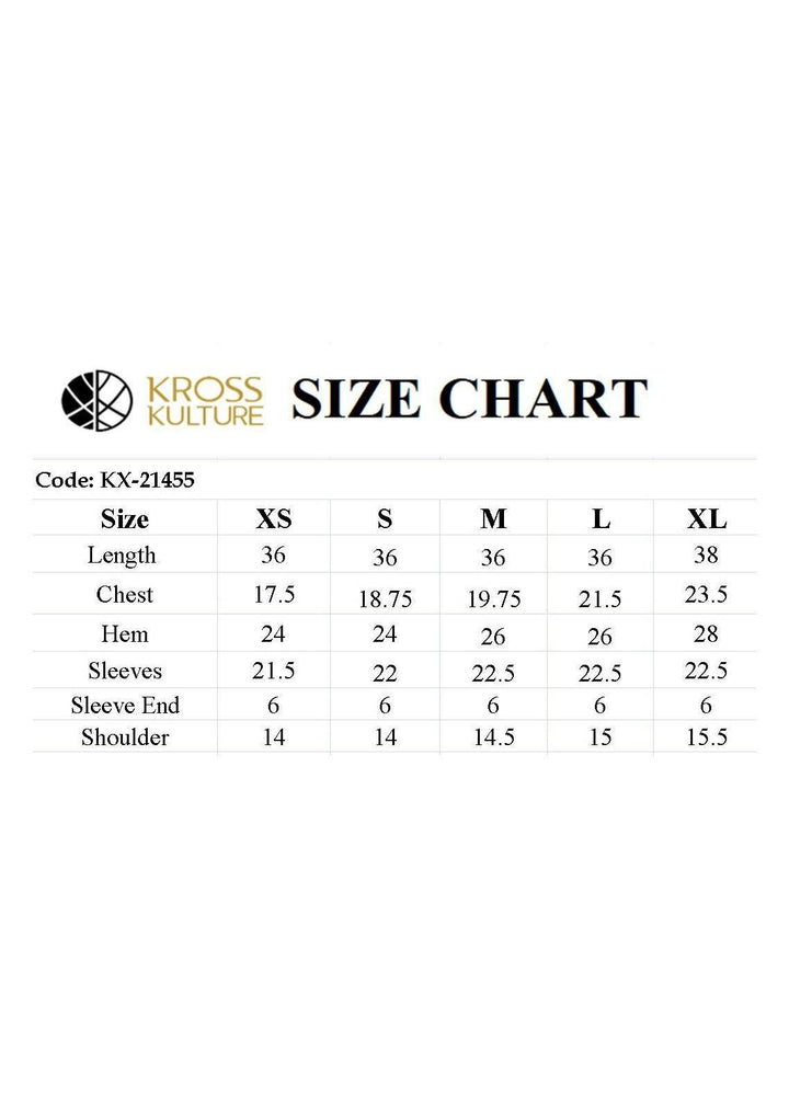 Kross Kulture Luxury Pret  Organza Shirt KX-21455