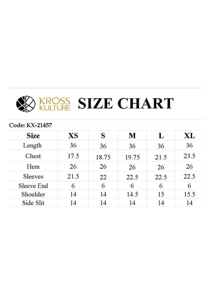 Kross Kulture Luxury Pret  Organza Shirt KX-21457