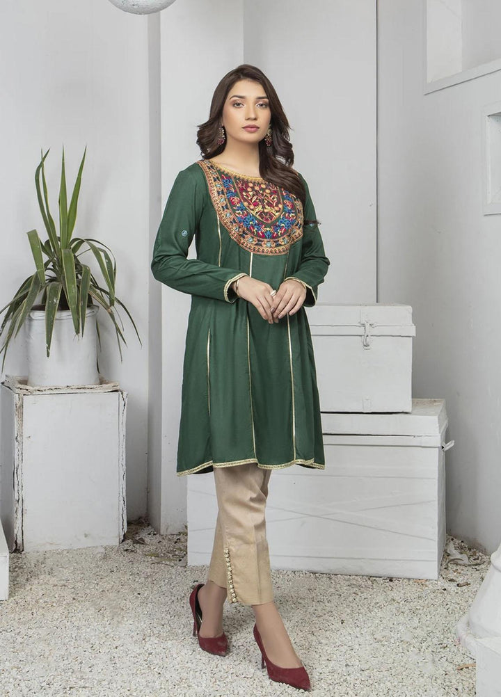 Kross Kulture Luxury Pret  Linen Shirt KE-21431 Green