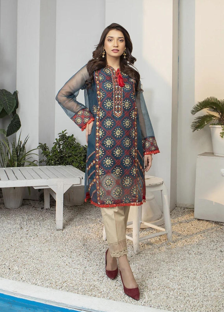 Kross Kulture Luxury Pret  Organza Shirt KX-21455