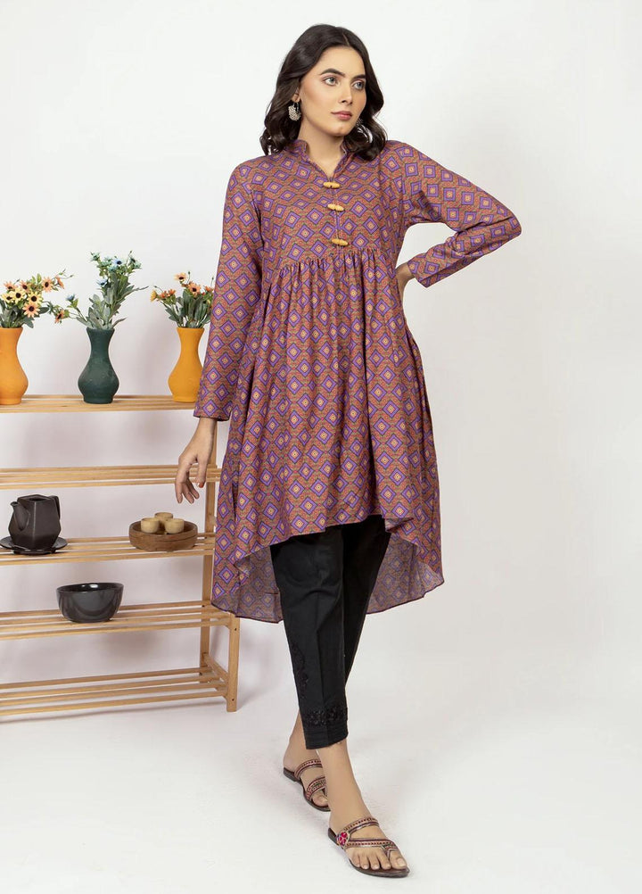 Kross Kulture Luxury Pret  Khaddar Shirt KPR-21423 Brown