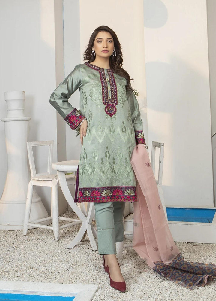 Kross Kulture Luxury Pret  Cotton Net 3 Piece KLX-21470