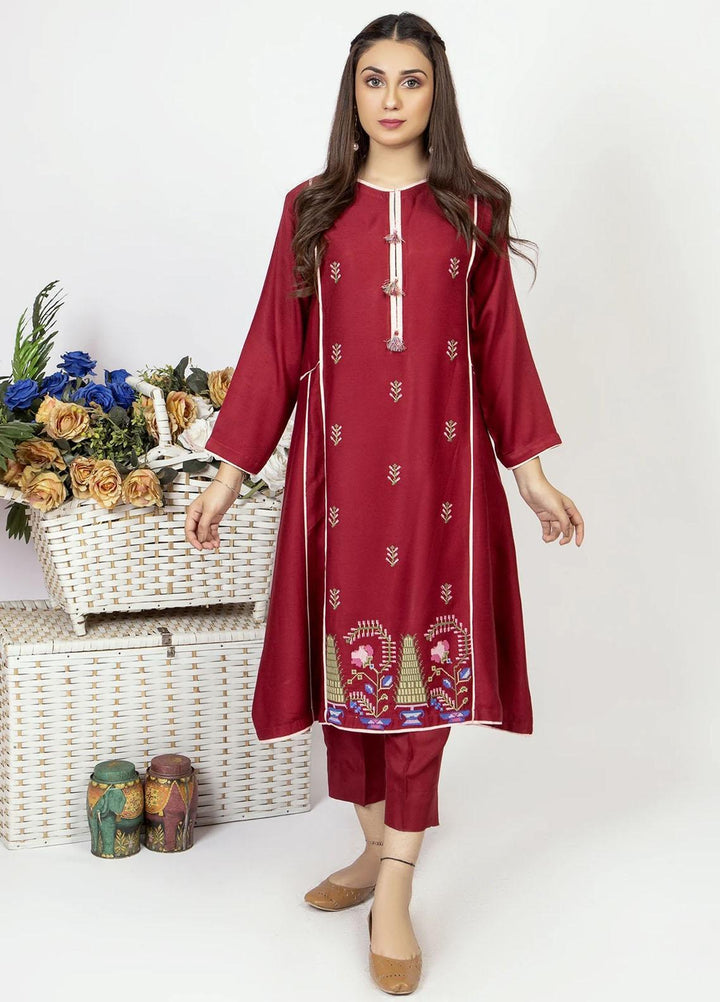 Kross Kulture Casual Pret   Shirt KB-21410 Maroon