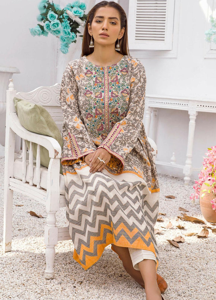 Kross Kulture Luxury Pret Embroidered Jacquard Shirt KB-21221 Digital Print