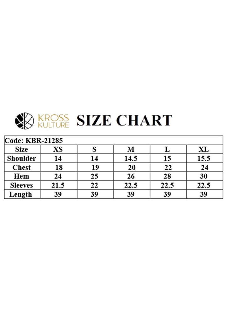 Kross Kulture Casual Pret  Cotton Shirt KBR-21285